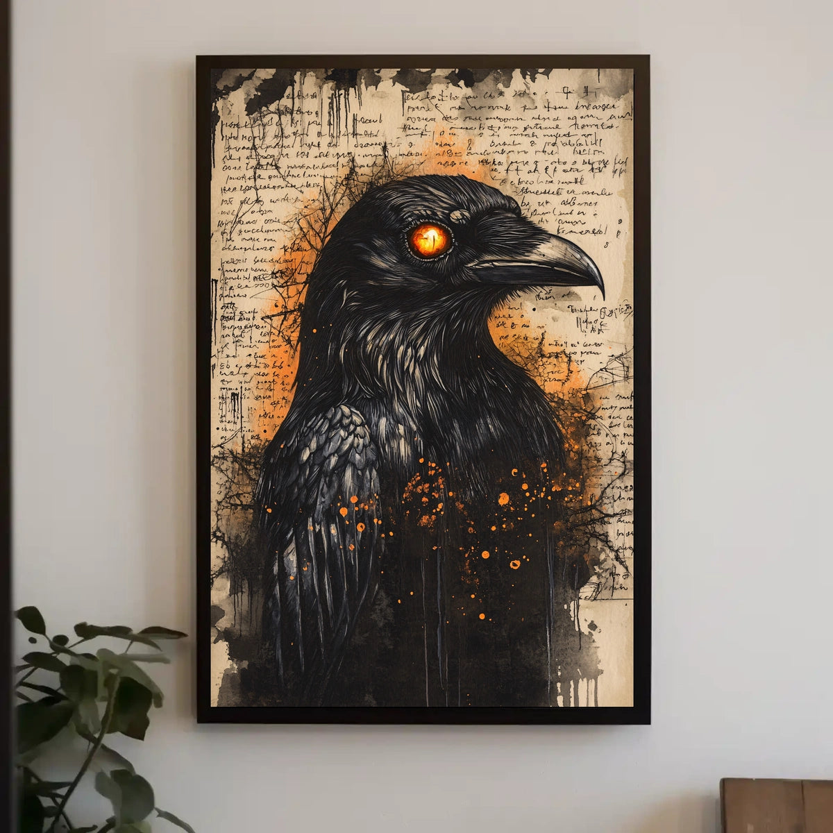 Mystical Raven Art Print Animal Poster
