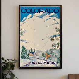 Colorado Ski Adventure Poster