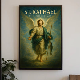 St. Raphael The Healer Poster Wall Art PosterGoat