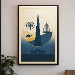 Iconic Landmarks of the Desert Poster