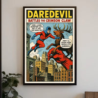 Daredevil Battles the Crimson Claw Poster