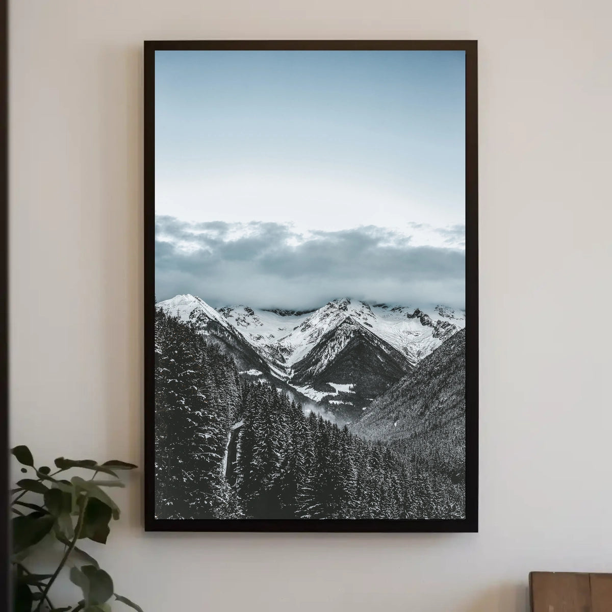 Majestic Snow-Covered Mountains National Park Poster