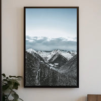 Majestic Snow-Covered Mountains National Park Poster