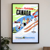 Snowtime Is Playtime In Canada Poster