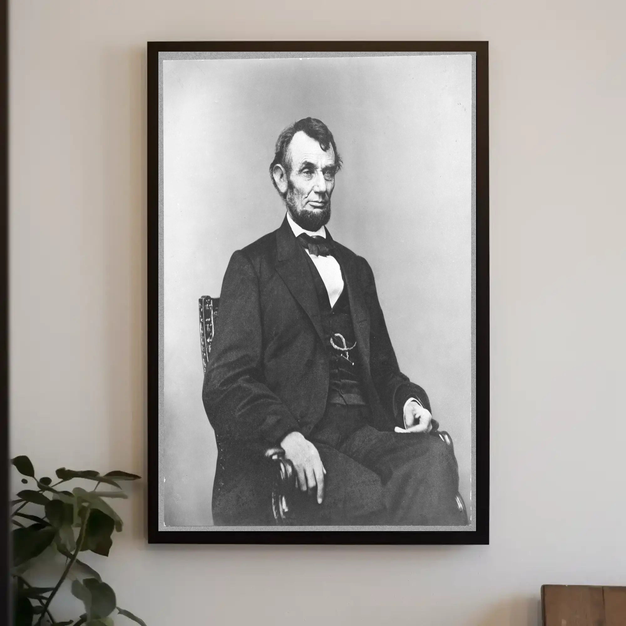 Abraham Lincoln Youthful Bowtie Portrait Poster PosterGoat