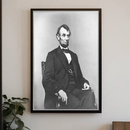 Abraham Lincoln Youthful Bowtie Portrait Poster PosterGoat