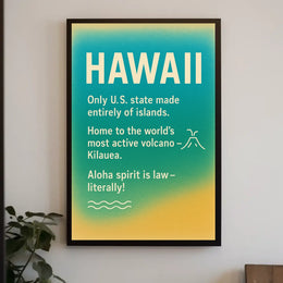 Hawaii Aloha Spirit Minimalist Travel Poster