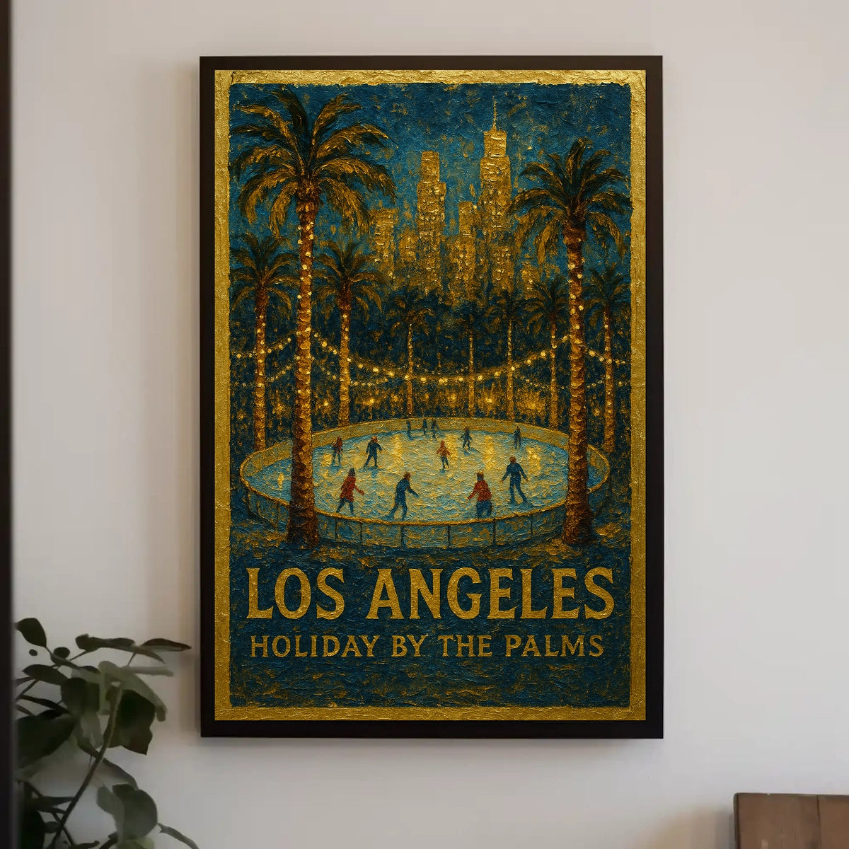 Los Angeles Holiday By The Palms Poster