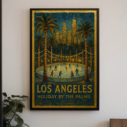 Los Angeles Holiday By The Palms Poster