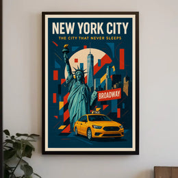 New York City  The City That Never Sleeps Poster PosterGoat