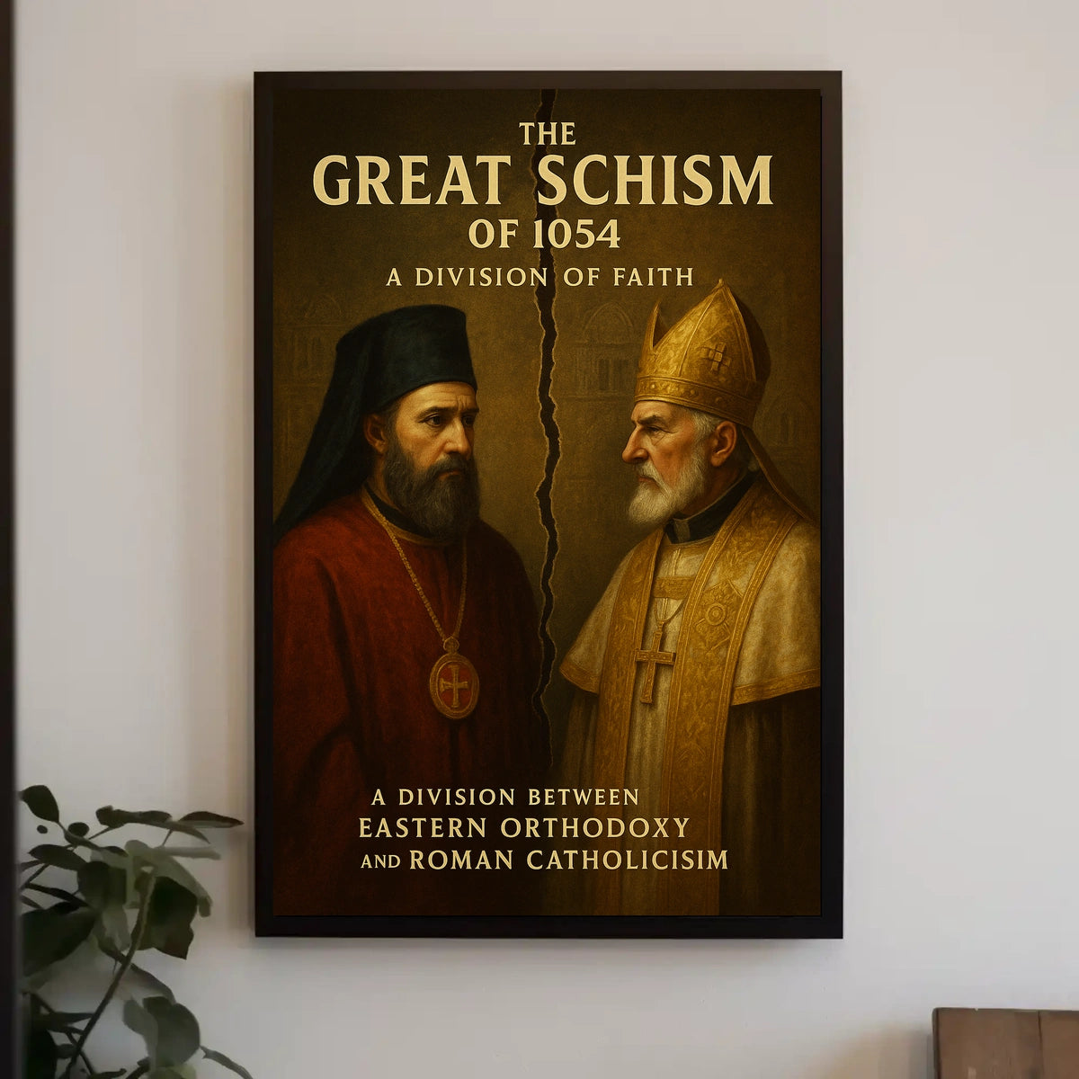 Great Schism Historical Division Educational or Infographic Poster