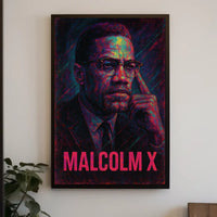 Malcolm X Iconic Leader Poster
