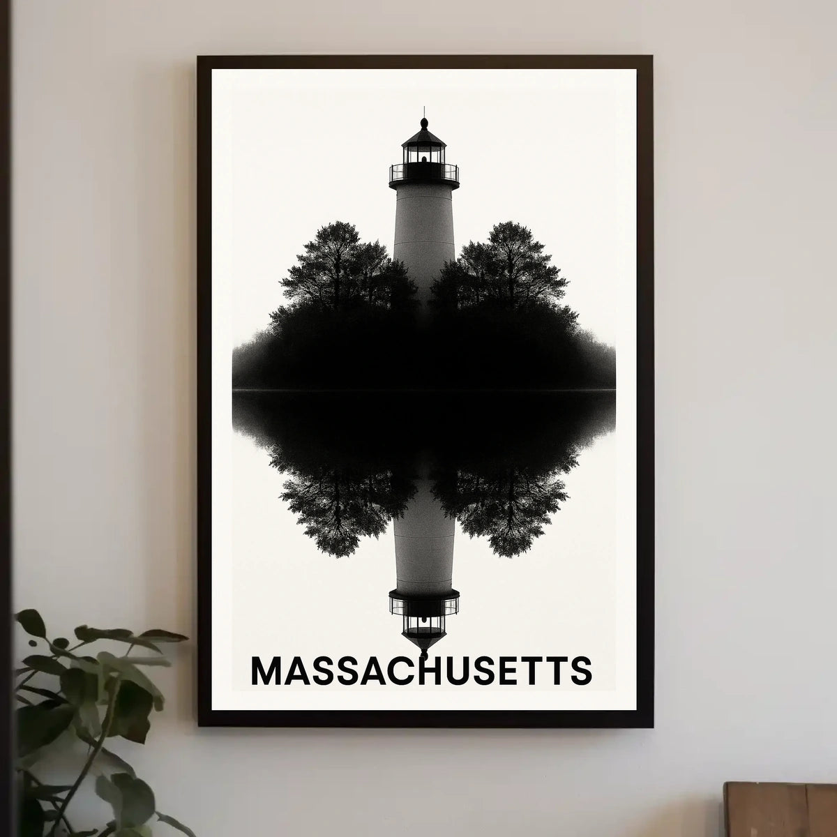 Massachusetts Lighthouse Reflection Poster