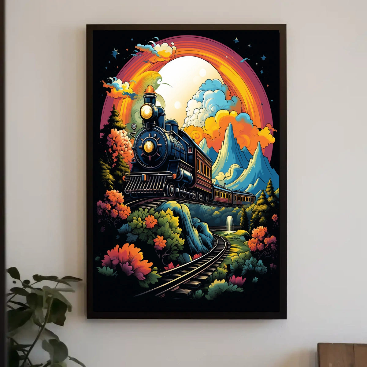 Journey Through A Vibrant Landscape Poster