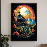 Journey Through A Vibrant Landscape Poster