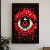 Bold Surreal Eye Pop Art Print - Artistic Poster