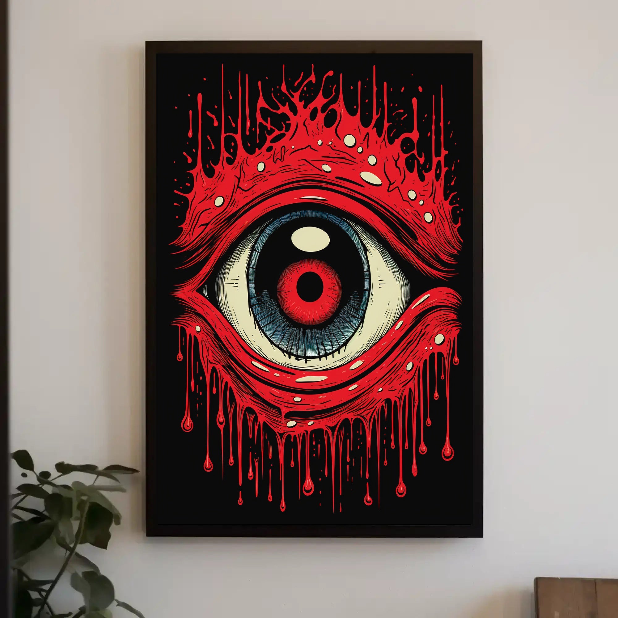 Bold Surreal Eye Pop Art Print - Artistic Poster
