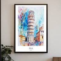 Leaning Tower of Pisa Poster