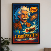 Albert Einstein Theory Of Relativity Poster