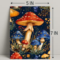 Mushroom Magic: Enchanted Forest Fantasy Art Poster