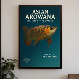Asian Arowana Majesty of the Waters Poster
