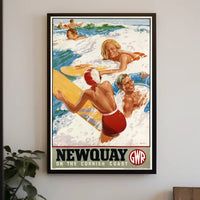 Newquay On The Cornish Coast Poster