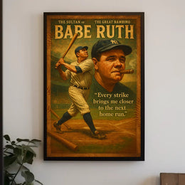 Baseball Legend Nostalgic Sports Poster PosterGoat