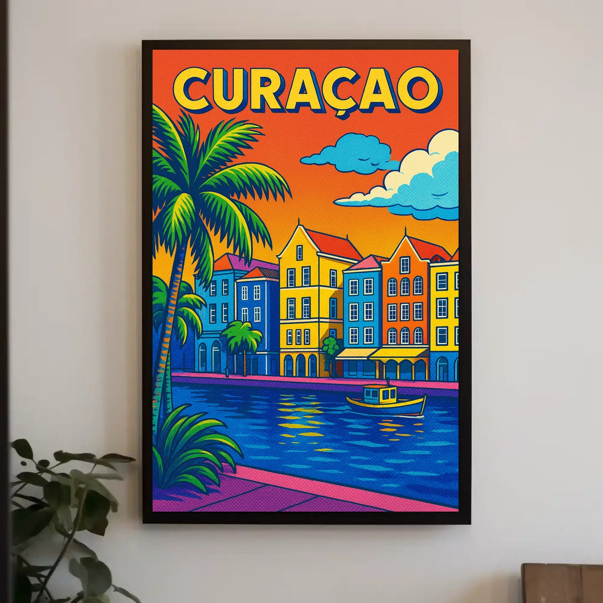 Vibrant Curaçao Poster