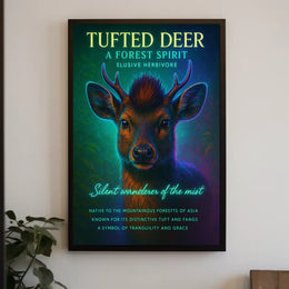 Tufted Deer A Forest Spirit Poster