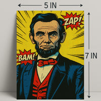 Comic-Style Historical Figure Poster Print PosterGoat