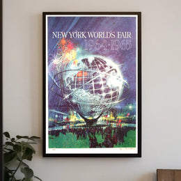 New York World Fair Travel Poster Retro Wall Art For Home