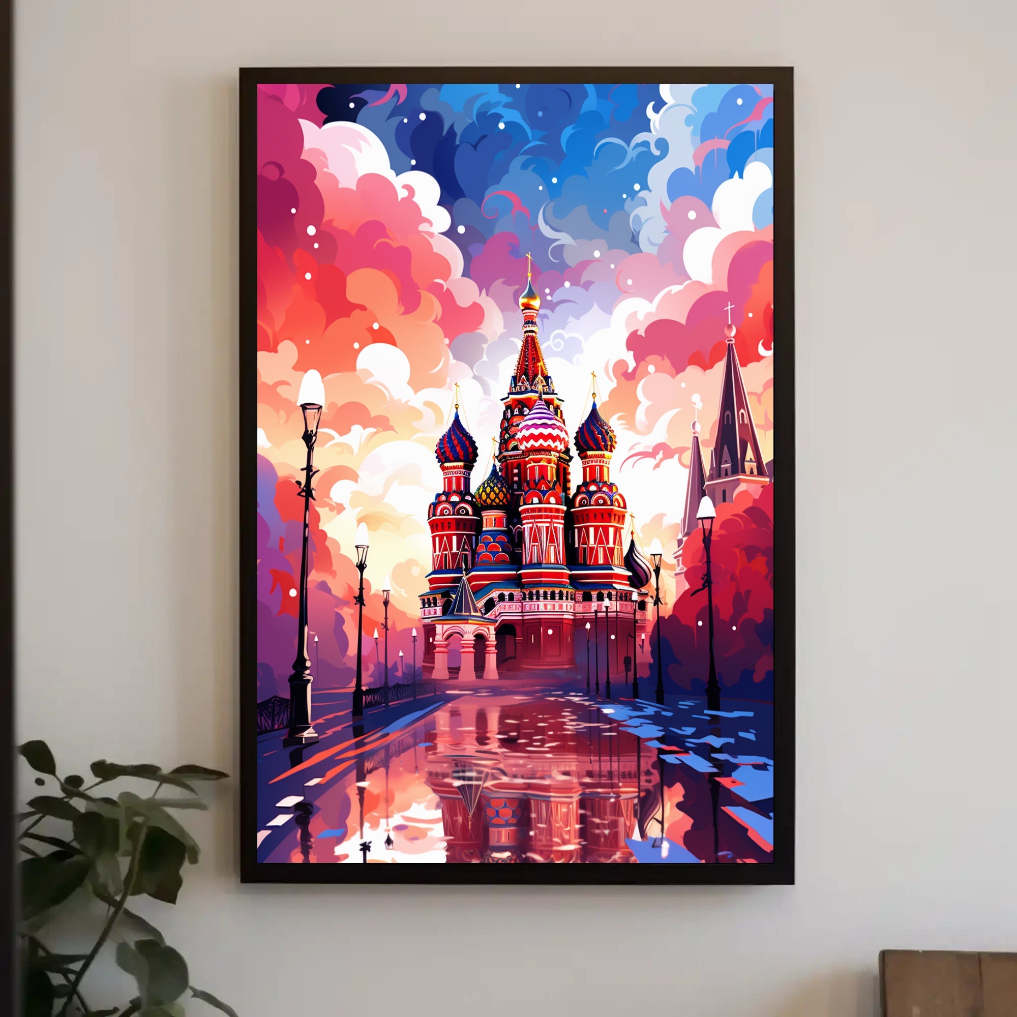 Vibrant St. BasilS Cathedral Poster
