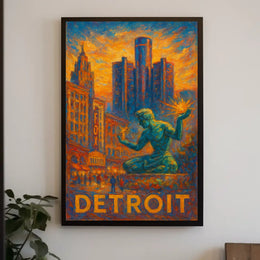 Spirit of Detroit Poster