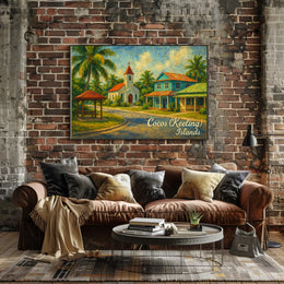 Cocos (Keeling) Islands Tropical Serenity Poster