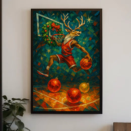 Holiday Hoops Poster
