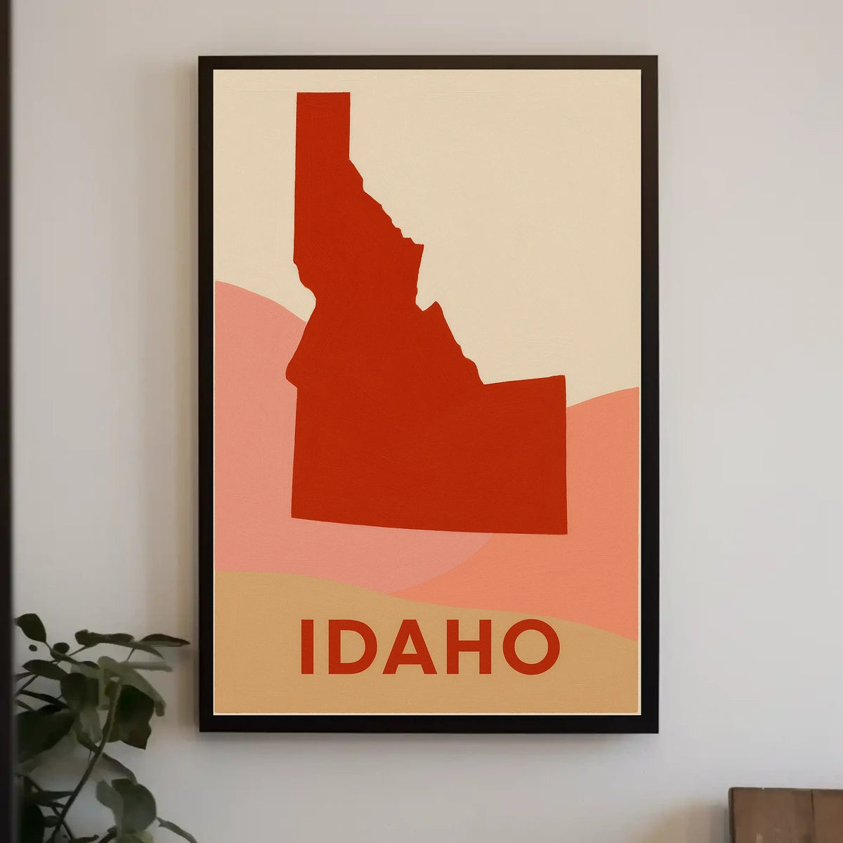 Idaho Silhouette Poster