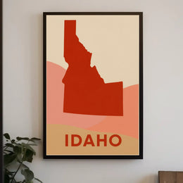 Idaho Silhouette Poster