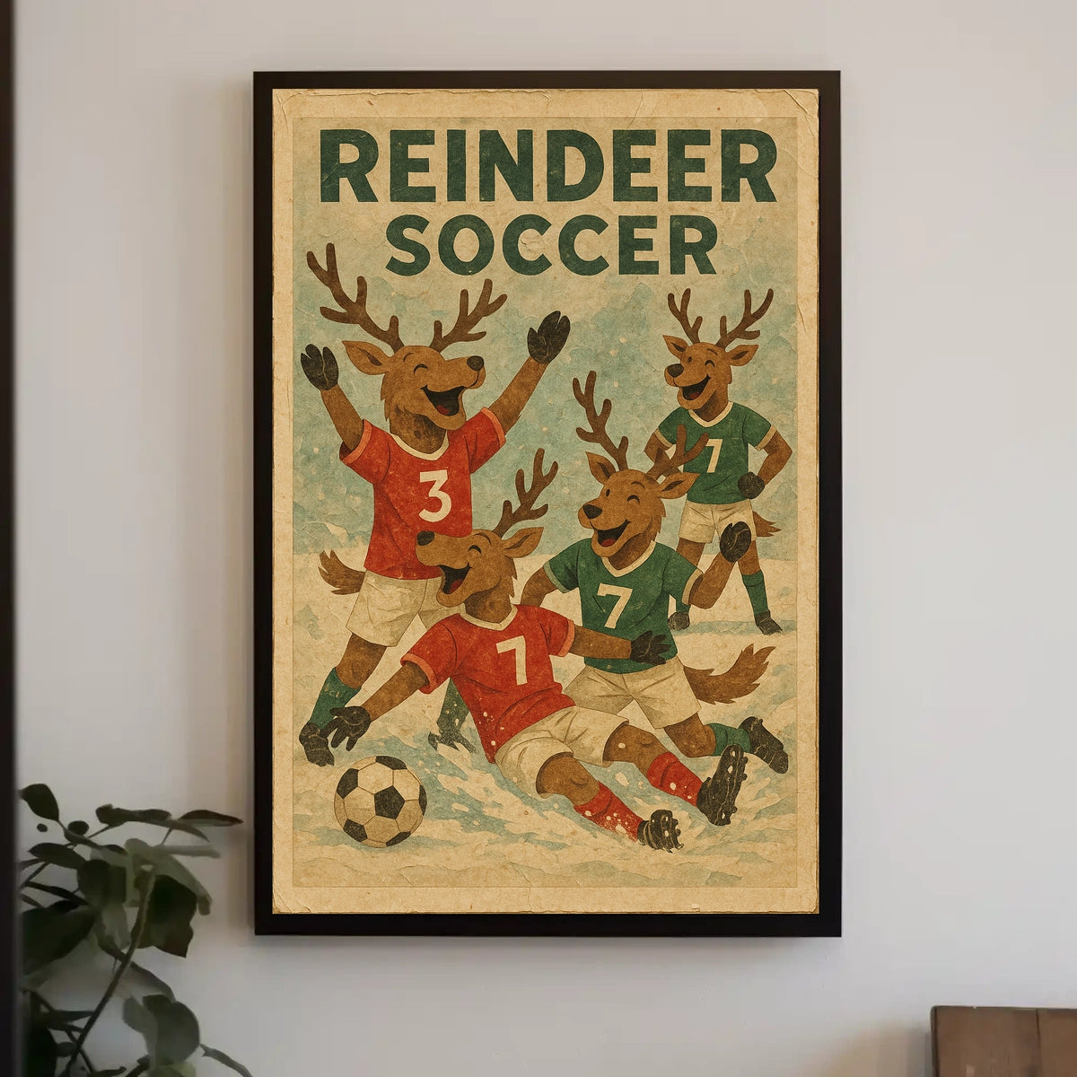 Reindeer Soccer Extravaganza Poster