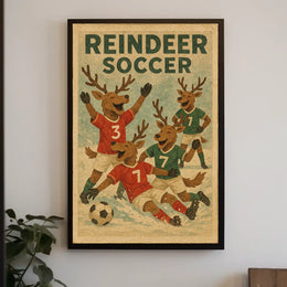 Reindeer Soccer Extravaganza Poster