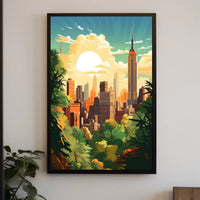 Empire State Vibes in Modern New York City Travel Poster