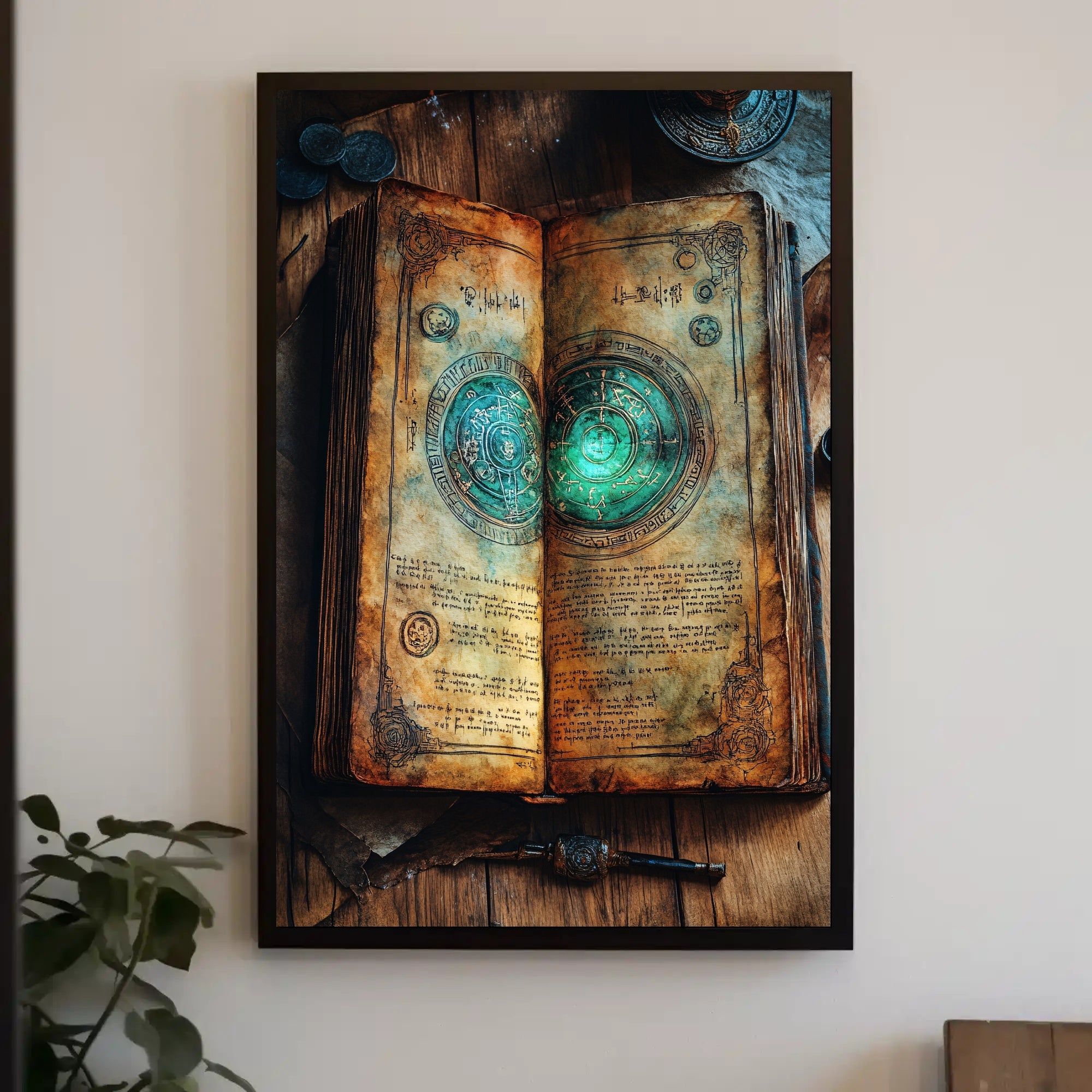 Ancient Mystical Book Fantasy or Mythology Poster