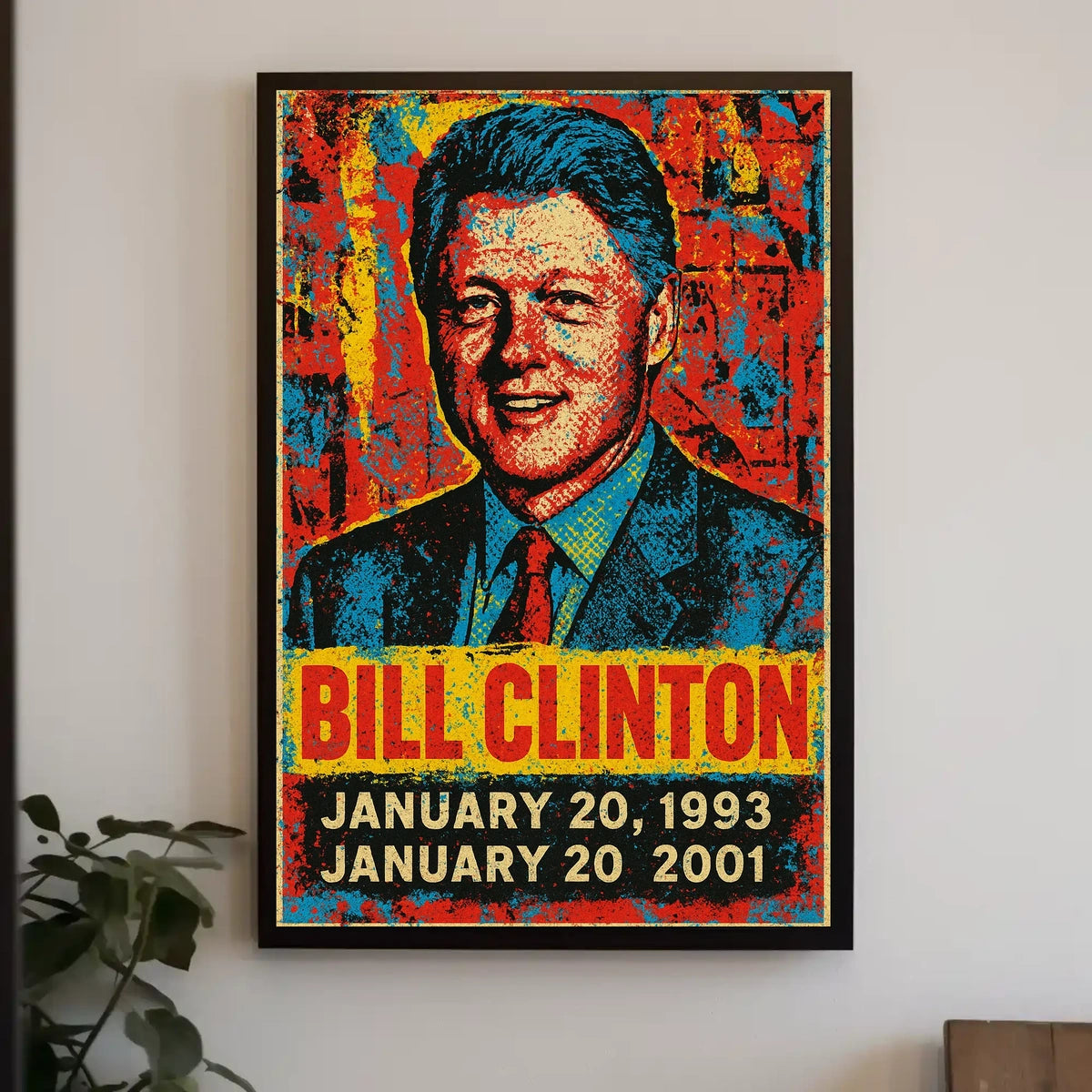 Bill Clinton Presidential Terms Poster