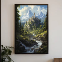 Fantasy Castle Landscape Adventure Poster