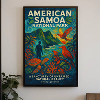 American Samoa National Park Untamed Beauty National Park Poster