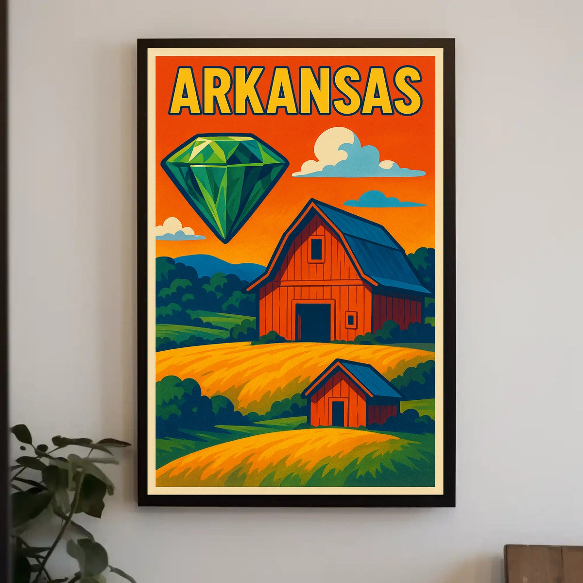 Arkansas Gemstone Landscape Poster