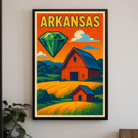 Arkansas Gemstone Landscape Poster