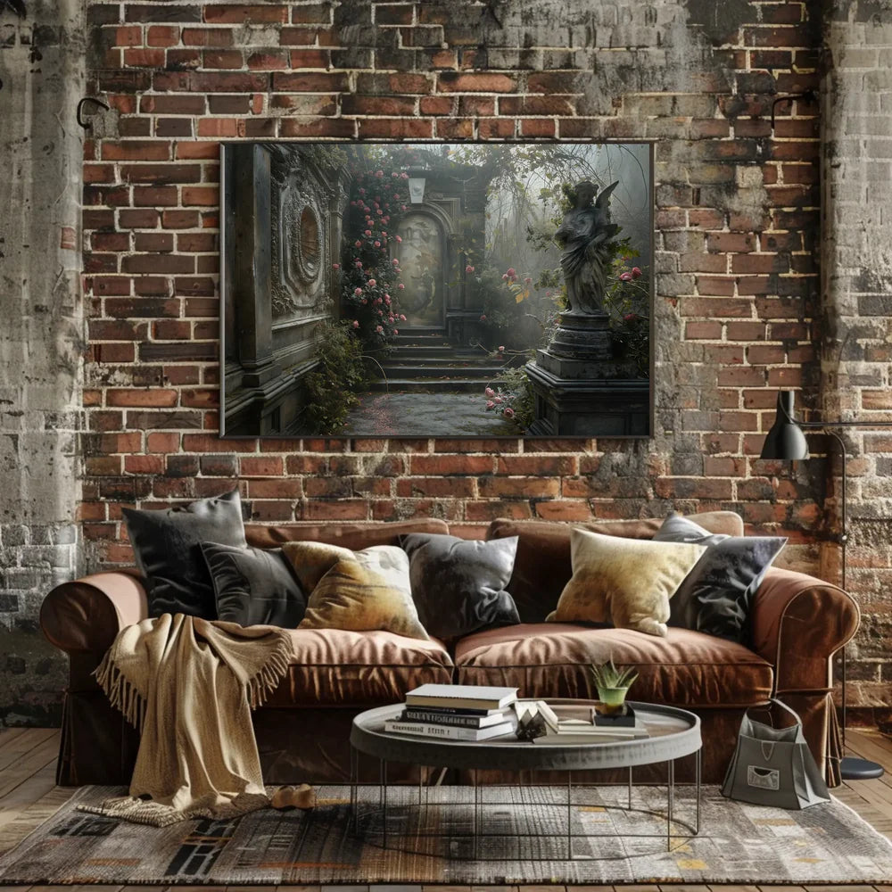Mystical Renaissance Garden Fantasy Poster Art