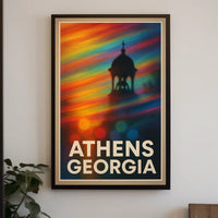 Athens Georgia Wanderlust Decor Scenic Typography Poster