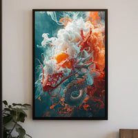 Mystical Dragon Fantasy Art Poster: Hyper-Realistic Design PosterGoat