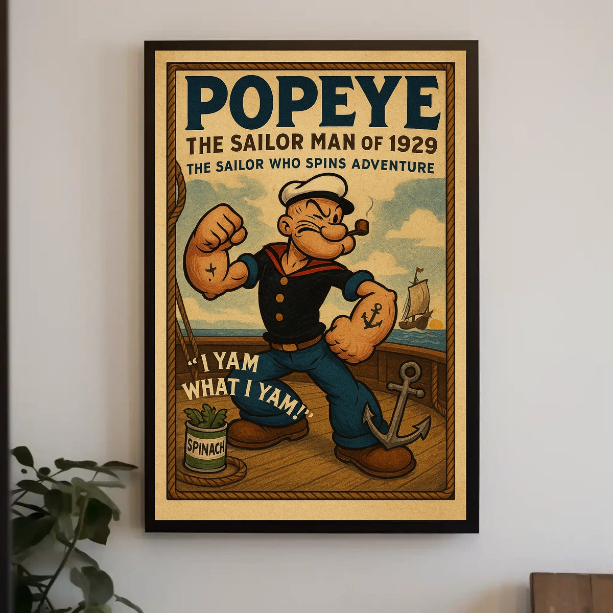 Popeye 1929 Art Poster POP-12